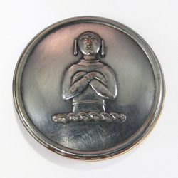 25-5.2.2.4 Other pictorials (corresponds to Sec. 20 - Asian/Oriental) - Asian woman surmounting a torse - silver-plated copper - 1"