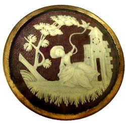 24-4 - Mounted in/on Metal - Ivory (1-1/2")