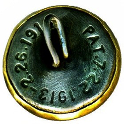 Wobble shank - brass Overall button (#59)