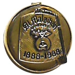 3-1 Button Covers - Brass (1") Shriner design Commemorative