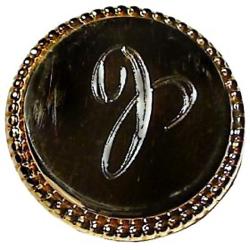 3-1 Button Covers - Horn in Brass (5/8")