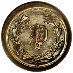 3-1 Button Covers - Brass - Slide Closure (Fox Patent) Div. II (5/8") Late 1800s - See Patents