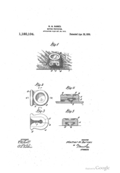 Button Cover Patent: 1916 - Button Protector