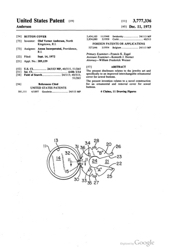 Button Cover Patent: 1973 - Cuff Button Cover