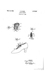 Shoe Button Cover Patent: 1930 - Button Ornament