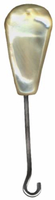 4-1 Functional design - Button Hook - Mother-of-Pearl (3-1/2")