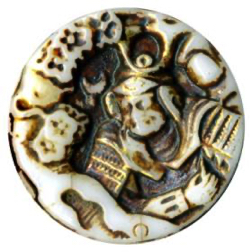 7-7.1 Molded/cut surface design - Embossed/Cameo - Sepia/Gold luster