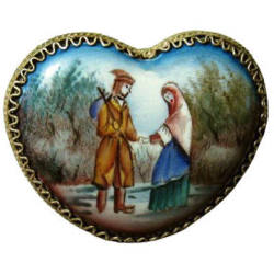 4-1.4.2 Émaux peints - Polychrome - Mounted in metal - Russian (1-1/4")