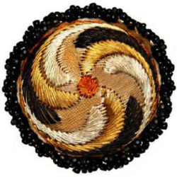 5-3.1 Embroidered Woven Cover - Bead Rim  (1-5/8")