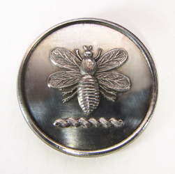 25-5.2.2.1 Animals (corresponds to Sec. 17 - Invertebrates/Insects) - Bee flying above a torse - silver-plated copper - 1"