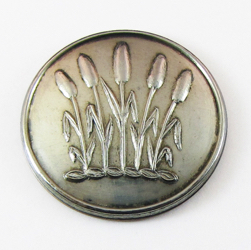 25-5.2.2.3 Plants (corresponds to Sec. 19 - Cattails) - Cattails surmounting a torse - silver-plated copper - 1"