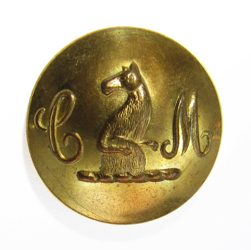 25-5.2.3.3 Initials, monograms with a crest - Two Initials (beside the crest)- Australia- 2-piece gilded brass - 1"
